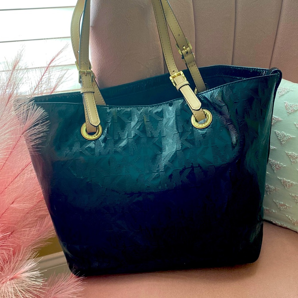 Black and Tan Michael Kors Purse